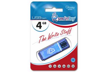 USB флэш-накопитель 4GB SmartBuy Glossy series синий USB2.0