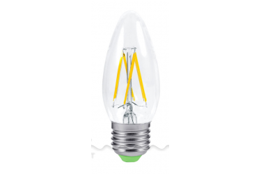 Светодиодная (LED) Лампа FIL (прозрачная) FOTON-C37-6W/3000/E27