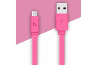 Кабель USB Hoco X5 Type-C Charging Cable Bamboo (1M) Розовый