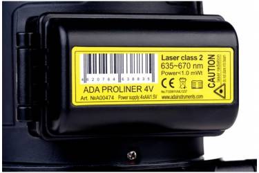 Лазерный уровень Ada PROLiner 4V