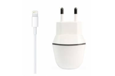 СЗУ Smartbuy NOVA MKIII  2.1А, 1USB + кабель для iPhone 5/6/7/8/X/New iPad Белый