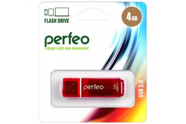 USB флэш-накопитель 4GB Perfeo C13 красный USB2.0