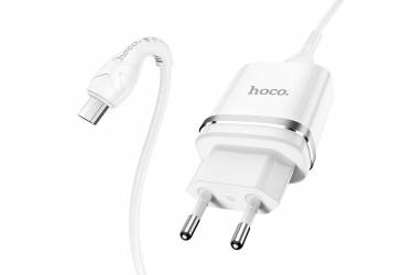 CЗУ Hoco N1 Ardent single port charger set + Micro White