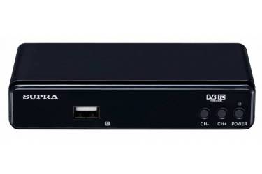 Цифровой TV-тюнер Supra T2 SDT-82 черный