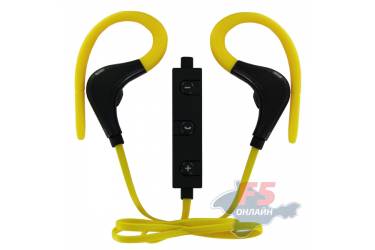 Наушники беспроводные (Bluetooth) Gorsun E55 (yellow) внутриканальные c микрофоном