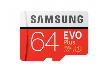 MicroSDXC флэш-накопитель 64GB Samsung Evo Plus Class 10 UHS-I U1 + adapter