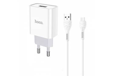 CЗУ Hoco C81A Asombroso Single port charger set + Micro White