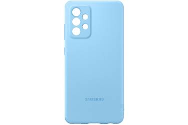 Чехол (клип-кейс) Samsung для Samsung Galaxy A72 Silicone Cover синий  (EF-PA725TLEGRU)