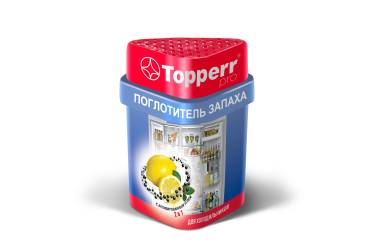 Поглотитель запаха для холодильников Topperr лимон/уголь