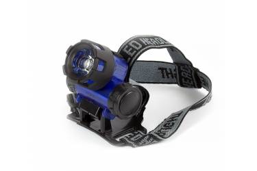 Фонарь SmartBuy налобный светодиодный 1 Led (50LM) синий/черный
