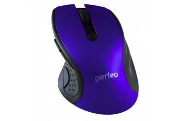 mouse Perfeo Wireless "BLUES", 6 кн, DPI 1000-1600, USB, синий