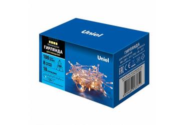Гирлянда светодиодная Uniel ULD-S1000-100/DTA WARM WHITE IP20