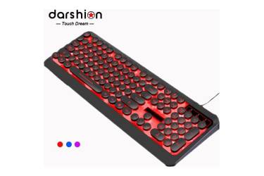 Клавиатура Darshion LED 3-Цвета Круглый Светящийся Keycap c подсветкой USB