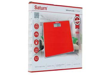 Весы напольные электронные Saturn ST-PS0294 Red стекло с рисунком 180кг