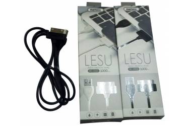 Кабель USB Remax Lesu Lite RC-050i Iphone 4 черный 1m в уп