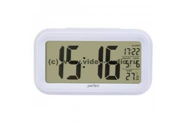 Часы-будильник Perfeo "Snuz", белый, (PF-S2166) время, температура, дата