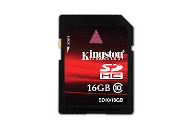 Карта памяти Kingston SDHC 16GB Class 10