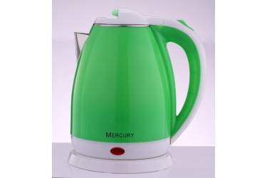Чайник электрический Mercury MC - 6727 зелёный 2,0 л. 2000Вт 2я колба(снаружи пласт,внутри мет)
