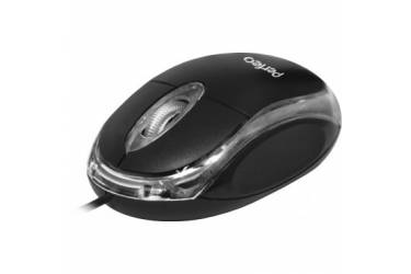 Компьютерная мышь Perfeo "Glow" USB чёрная Color Box