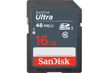 Карта памяти SDHC SanDisk 16GB Class 10 Ultra UHS-I (48MB/s)