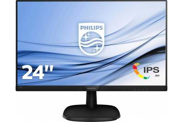 Монитор Philips 23.8" 243V7QDAB (00/01) черный IPS LED 5ms 16:9 DVI HDMI матовая