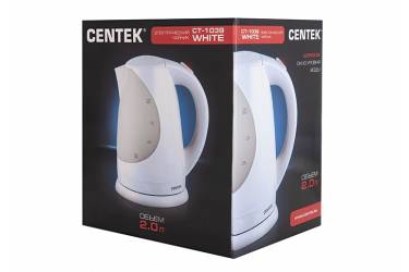Чайник электрический Centek CT-1039 White 2.0л, 2200Вт
