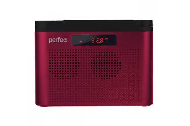 Радиоприемник Perfeo Тайга FM+ 66-108МГц/ MP3/ встроенный аккум,USB/ бордовый (I70RED)