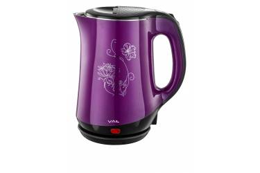Чайник электрический VAIL VL-5551 (seamless) фиолетовый 1,8 л 2е стенки пл/нерж