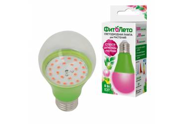 Лампа светодиодная для растений Uniel LED-A60-8W/SPSB/E27/CL для рассады и цветения