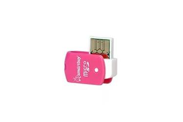 Картридер MicroSD Smartbuy розовый (SBR-706-P)