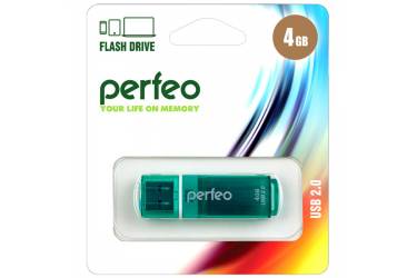 USB флэш-накопитель 4GB Perfeo C13 зеленый USB2.0