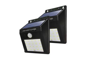 _Настенный светильник, _Smartbuy _на солн. батареях, с датч. движ., 20 LED, черный (SBF-21-MS)/100