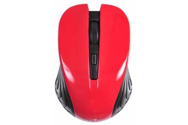 Мышь Оклик 545MW черный/красный оптическая (1600dpi) беспроводная USB (3but)