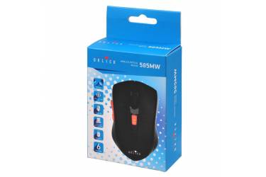 Мышь Оклик 585MW черный оптическая (1600dpi) беспроводная USB (5but) (плохая упаковка)