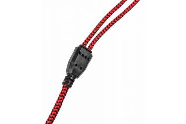 Наушники с микрофоном Оклик HS-G300 ARMAGEDDON черный/красный 2.5м мониторы (AH-V (плохая упаковка)