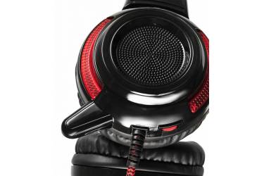 Наушники с микрофоном Оклик HS-G300 ARMAGEDDON черный/красный 2.5м мониторы (AH-V (плохая упаковка)