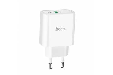 CЗУ Hoco C57A Speed charger PD + QC3.0 charger White