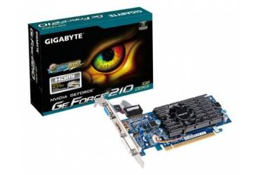 Видеокарта Gigabyte PCI-E GV-N210D3-1GI nVidia GeForce 210 1024Mb 64bit DDR3 590/1200 DVIx1/HDMIx1/CRTx1/HDCP Ret low profile