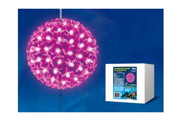 Фигура светодиодная «Шар с цветами сакуры» ULD-H2121-200/DTA PINK IP20 SAKURA BALL