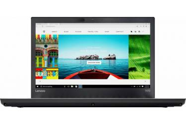 Ноутбук Lenovo ThinkPad T470 Core i5 7200U/4Gb/500Gb/Intel HD Graphics 620/14"/IPS/FHD (1920x1080)/Windows 10 Professional/black/WiFi/BT/Cam