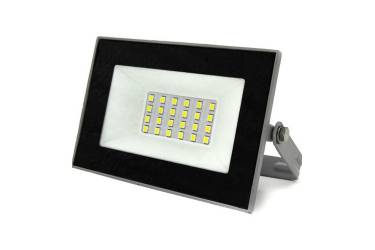 Светодиодный (LED) прожектор FOTON_ SMD - 30W/2700K/IP65 _2550 Лм _серый корпус, теплый белый свет