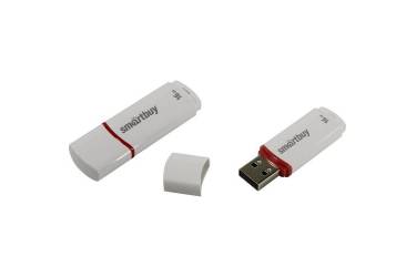 USB флэш-накопитель 16GB SmartBuy Crown белый Compact USB2.0