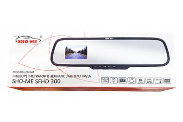 Видеорегистратор Sho-Me SFHD 300 черный 3Mpix 1080x1920 1080p 140гр. Novatek 96220