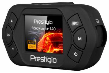 Видеорегистратор Prestigio RoadRunner 140 черный 1080x1920 1080p 110гр.