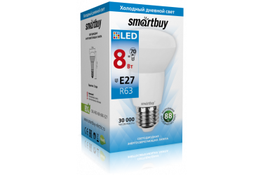 Светодиодная (LED) Лампа Smartbuy-R63-08W/6000/E27