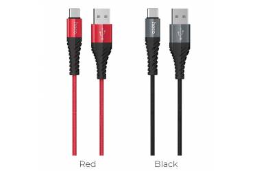 Кабель USB Hoco X38a Cool Charging Type C (красный)