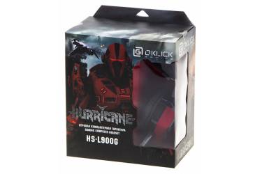 Наушники с микрофоном Оклик HS-L900G HURRICANE черный 1.85м мониторные оголовье (HS-L900G)