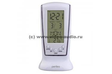 Часы-будильник Perfeo "Pillar", (PF-S2065) время, температура, дата