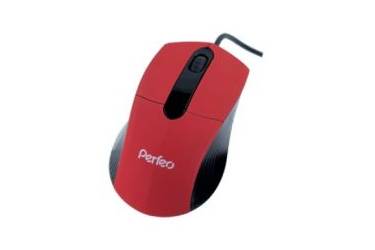 Компьютерная мышь Perfeo Color  PF-203-OP-R USB красная