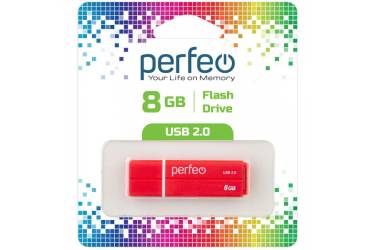 USB флэш-накопитель 8GB Perfeo C01G2 красный USB2.0
